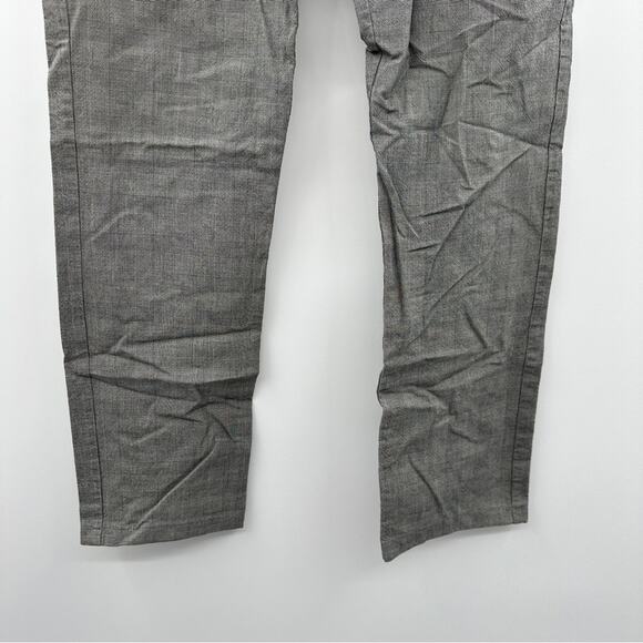 Zara Man Black & White "Gray" Houndstooth Mid Rise Straight Leg Dress Pants 32 - Picture 3 of 10